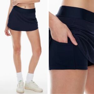 Aritzia TnaMOVE™ Tennis Micro Skirt in Navy